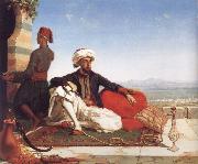 Hicks, Thomas Advocat Taylor with a View of Damascus oil painting on canvas